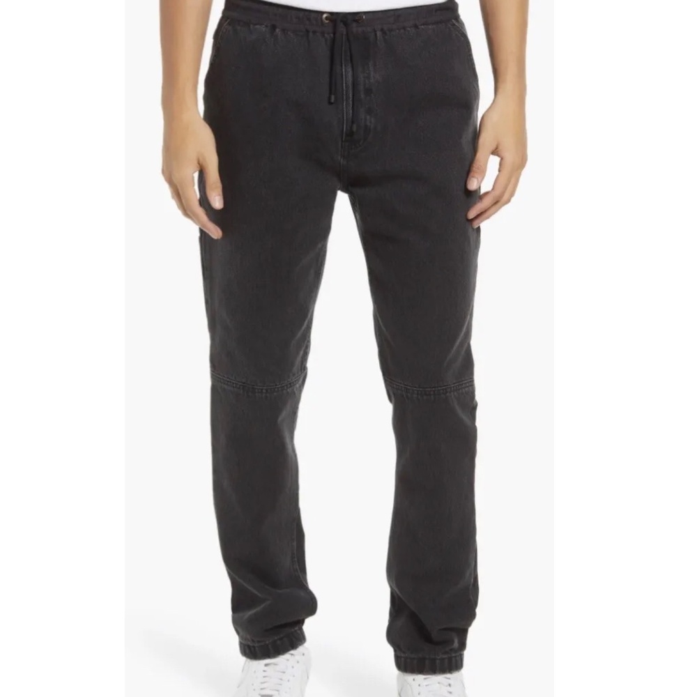 NWT $348 Frame Denim Washed Nior Nylon Carpenter Sporty Jogger Pants size XL